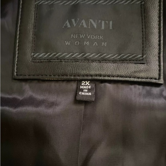 Avanti Jackets & Coats Avanti Soft Black Leather Jacket Womens Size